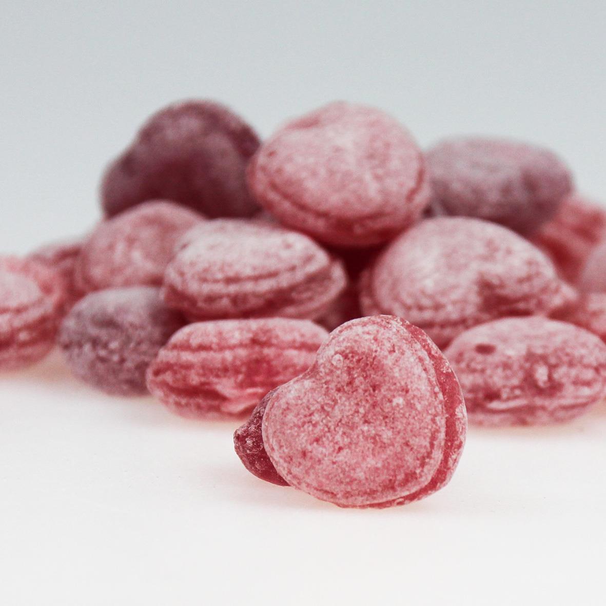 EIGENMARKE: Himbeer-Herzen / Meerjungfrauen-Herzen, 120g