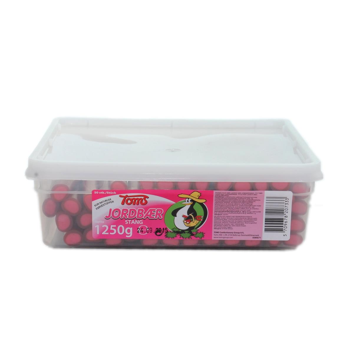 Toms Pingvin Summer/JordbaerSticks, 1,25kg