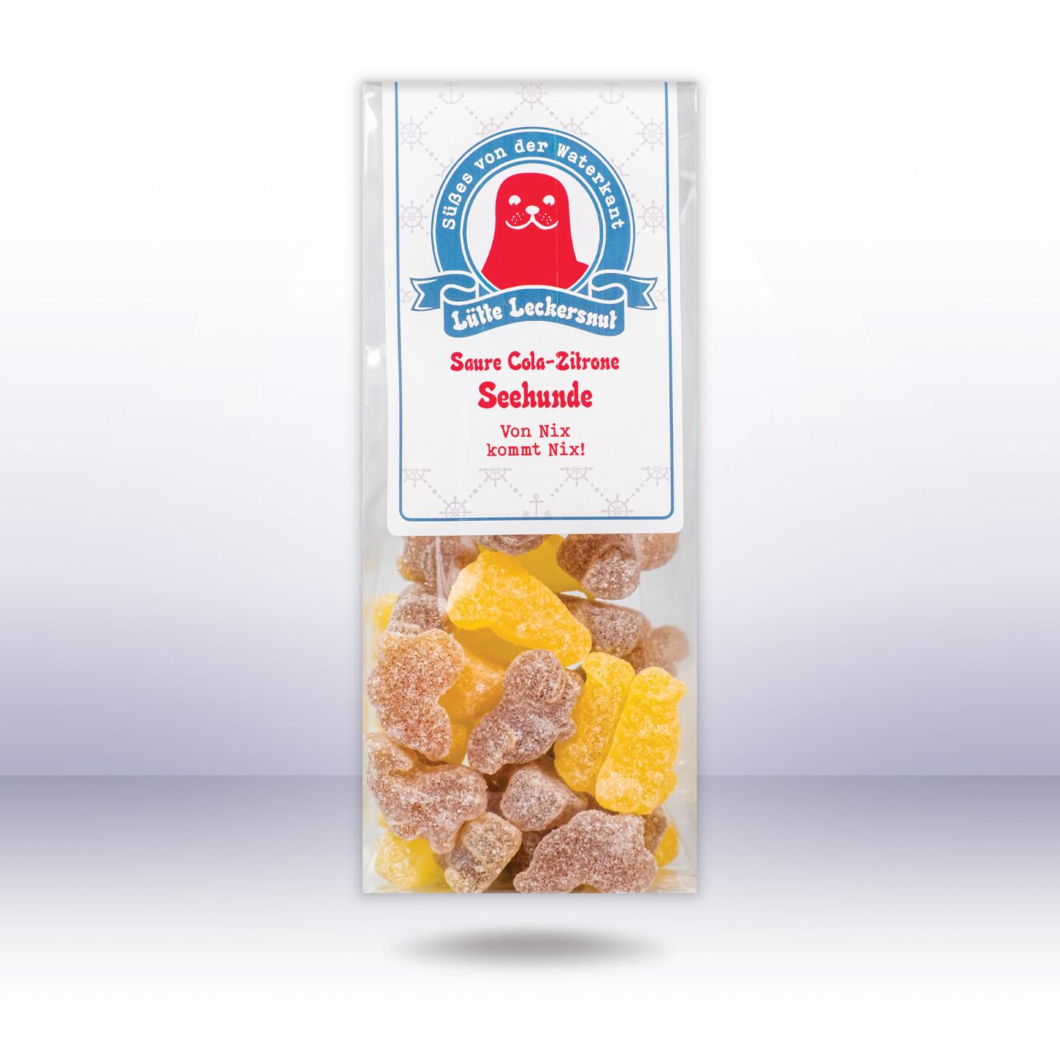Lütte Leckersnut Saure Seehunde (Cola-Zitrone), 120g