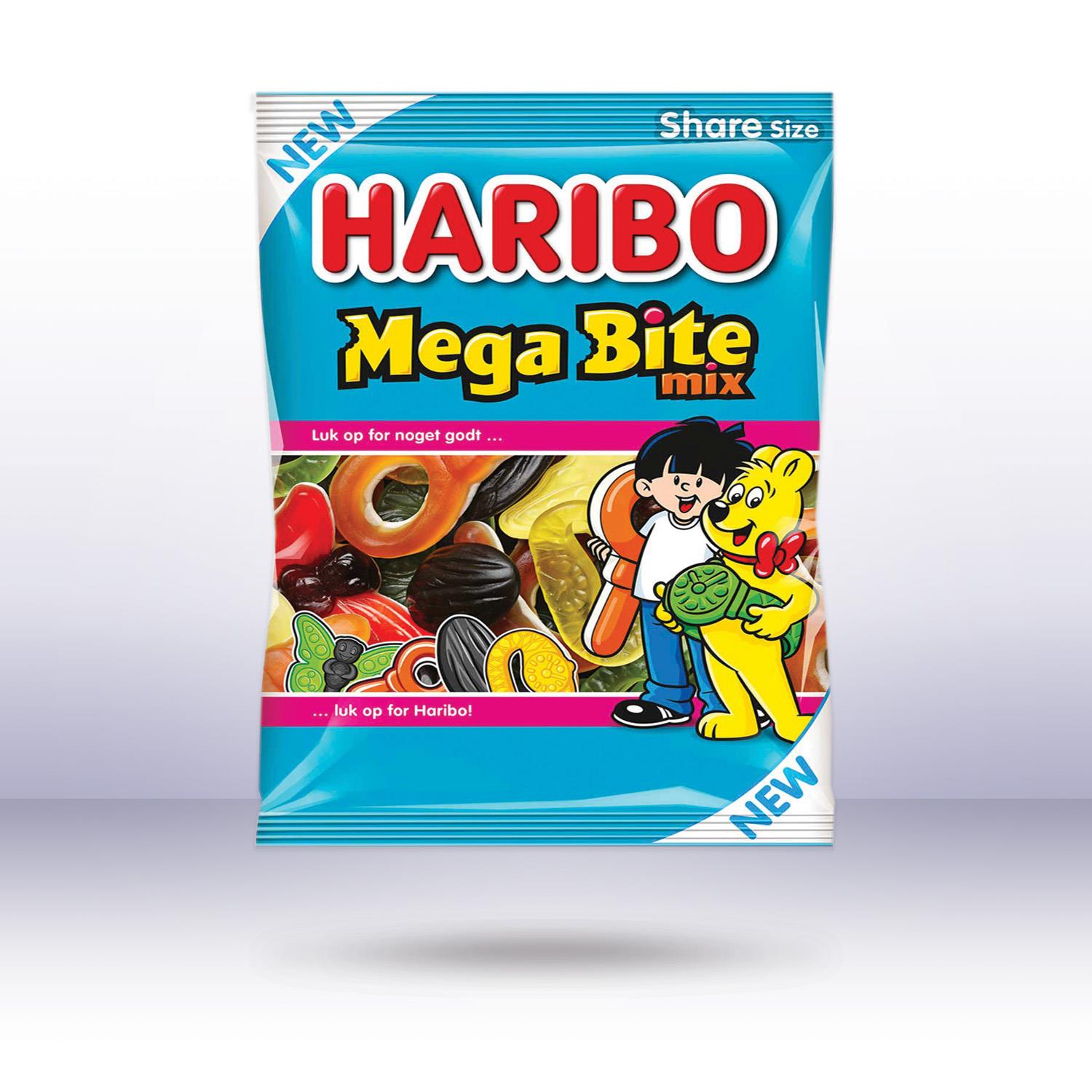 Haribo Dänemark Mega Bite Mix, 350g