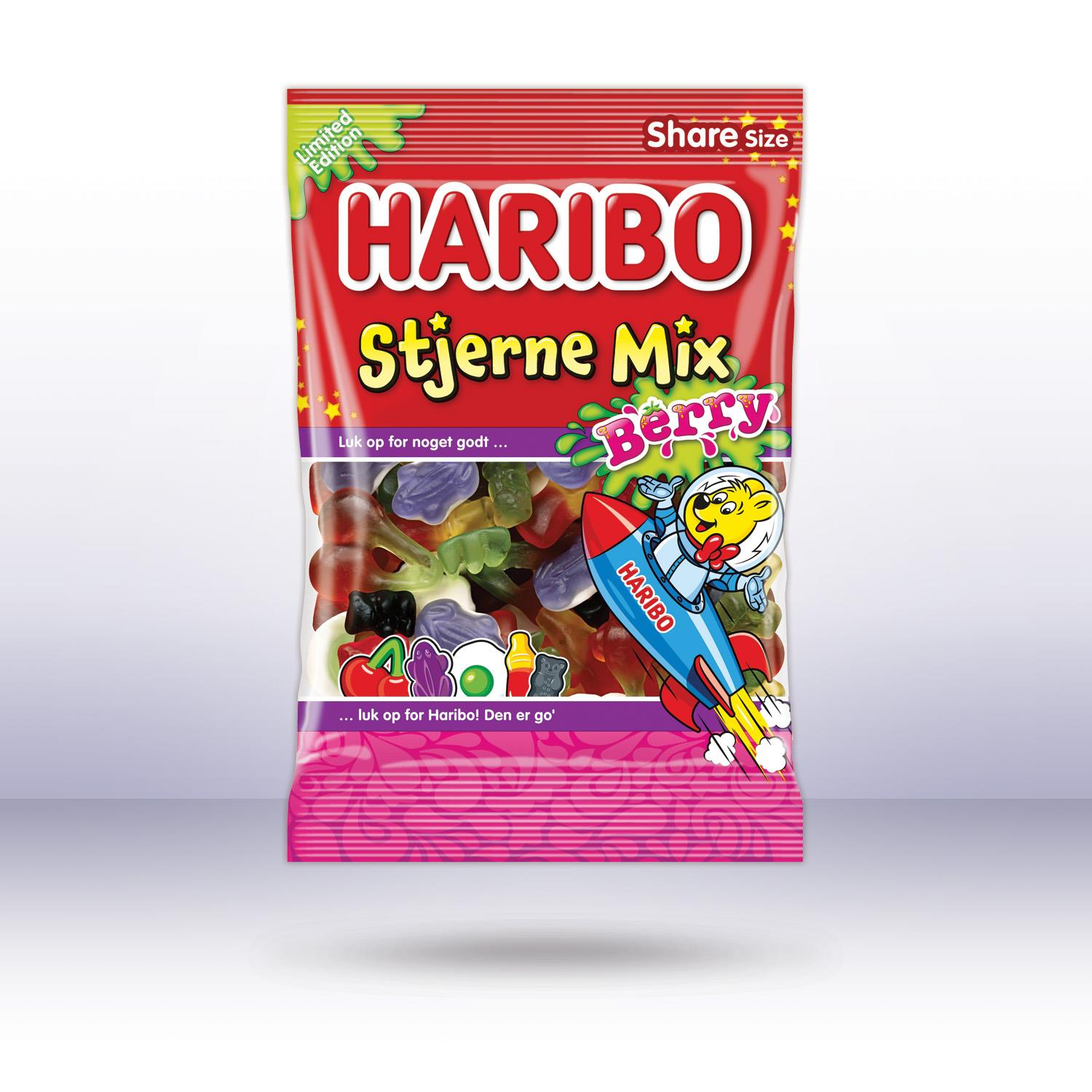 Haribo Dänemark Stjerne Mix Berry, 375g