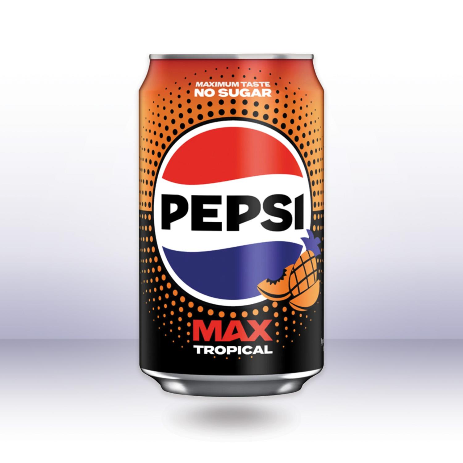 Pepsi MAX Tropical No Sugar, 330ml