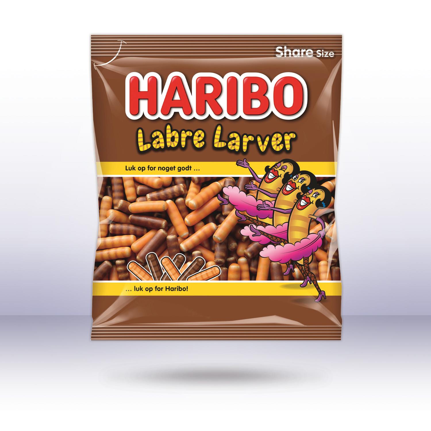 Haribo Dänemark Labre Larver, 325g