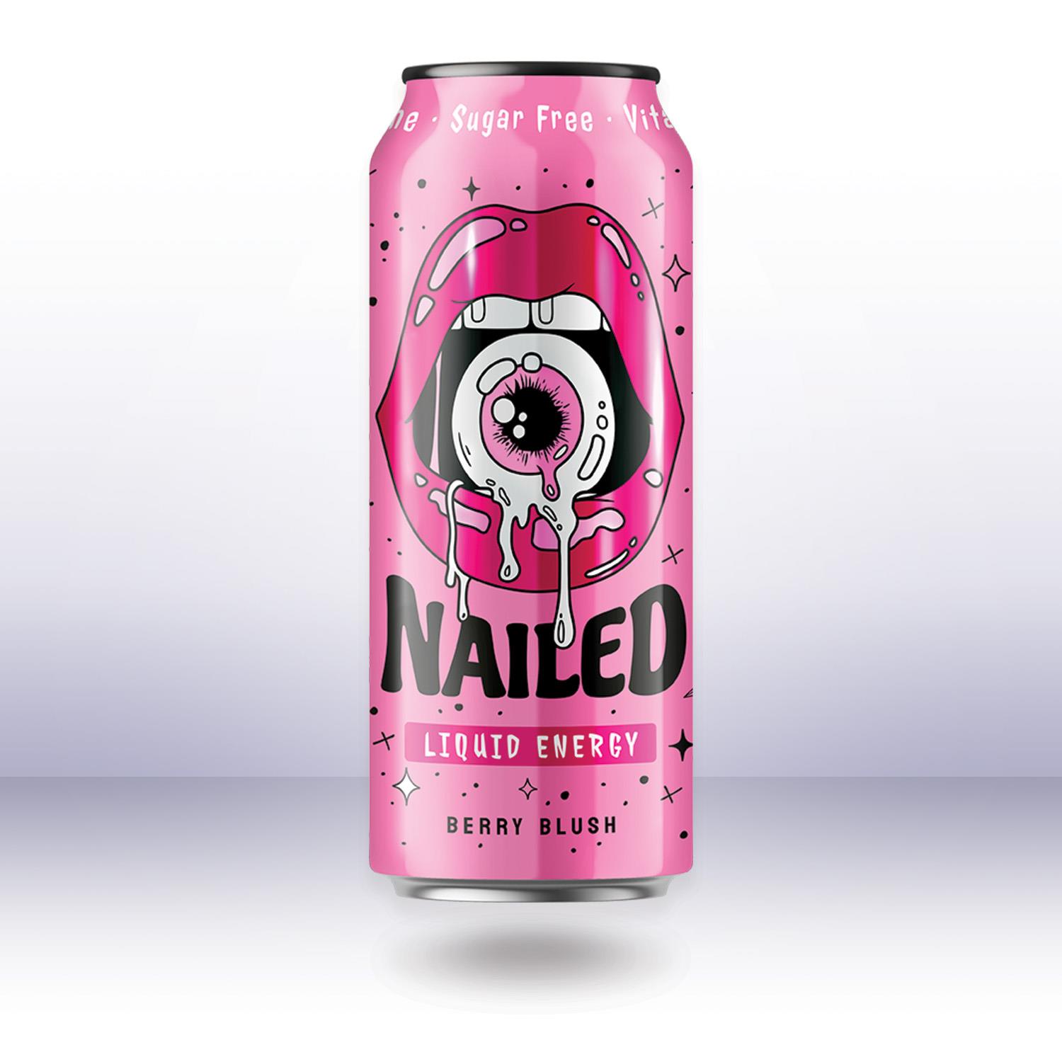 Nailed Liquid Energy Berry Blush Sugar Free, 500 ml
