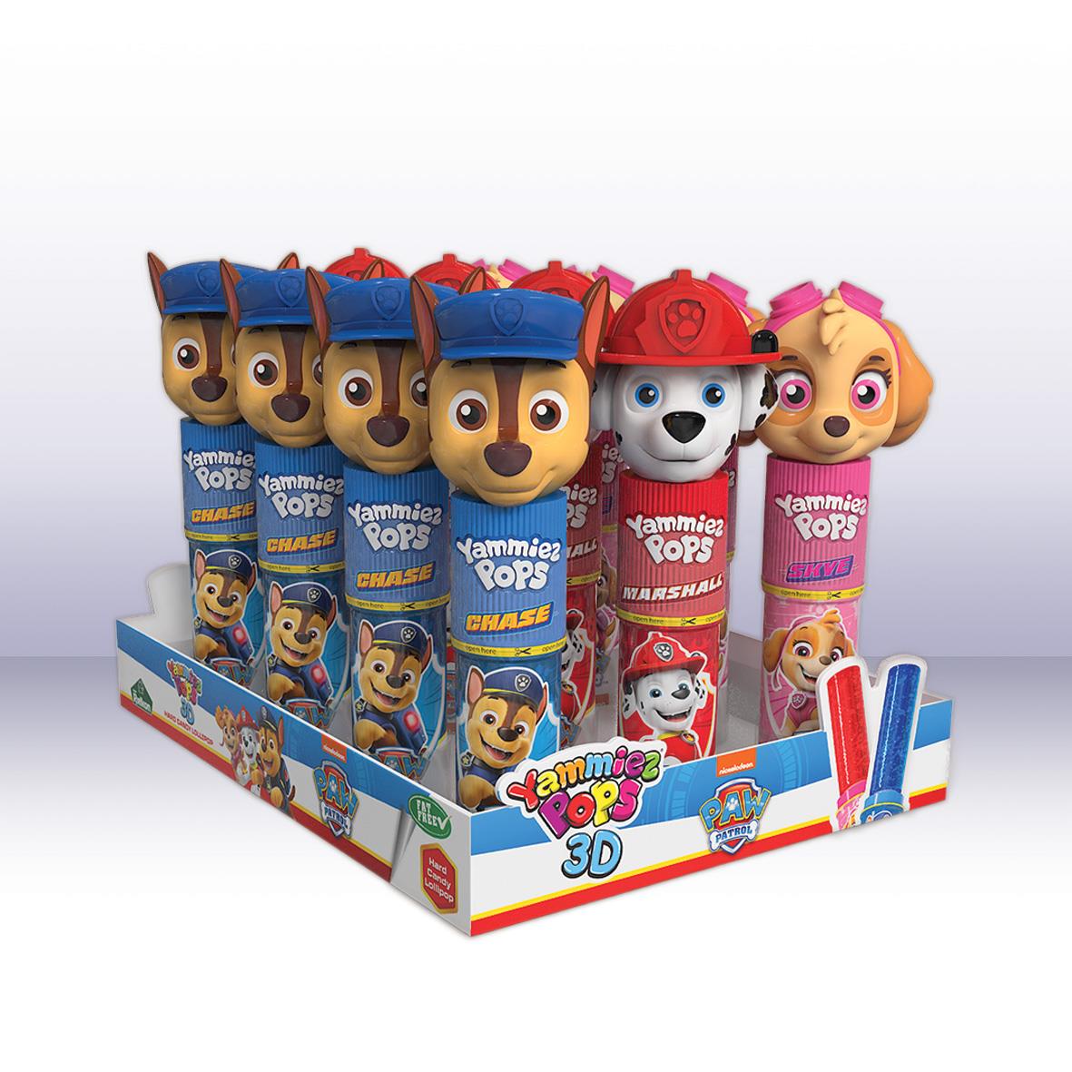 KA 3D Yammiez Pop - Paw Patrol Lutscher, 15g