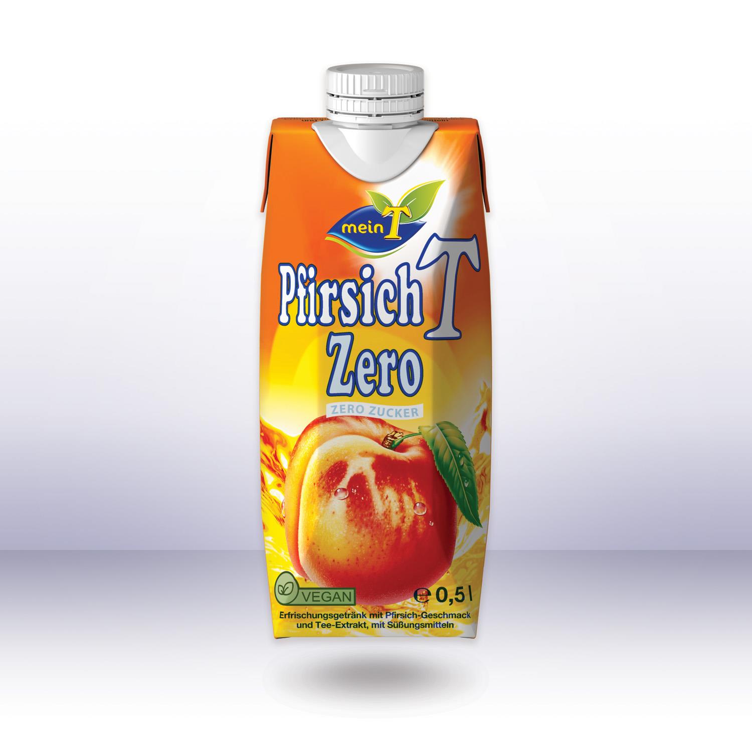 meinT PfirsichT Zero, 0,5l, pfandfrei