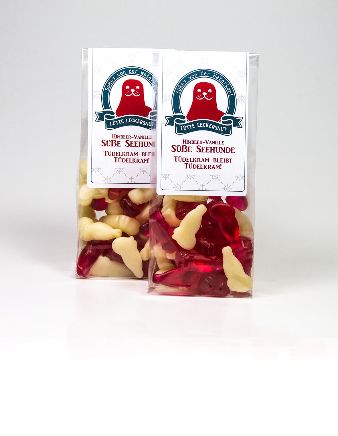 Lütte Leckersnut Süße Seehunde (Himbeer-Vanille), 130g