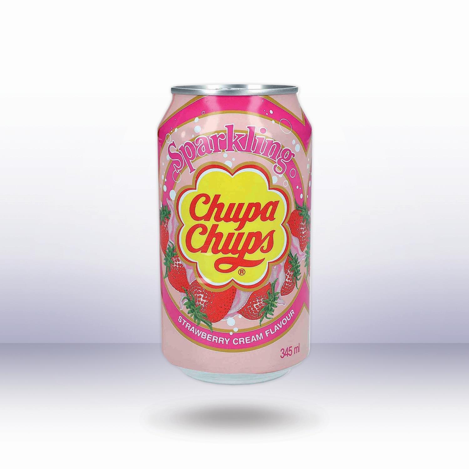 Chupa Chups Strawberry Cream Flavour, 345 ml