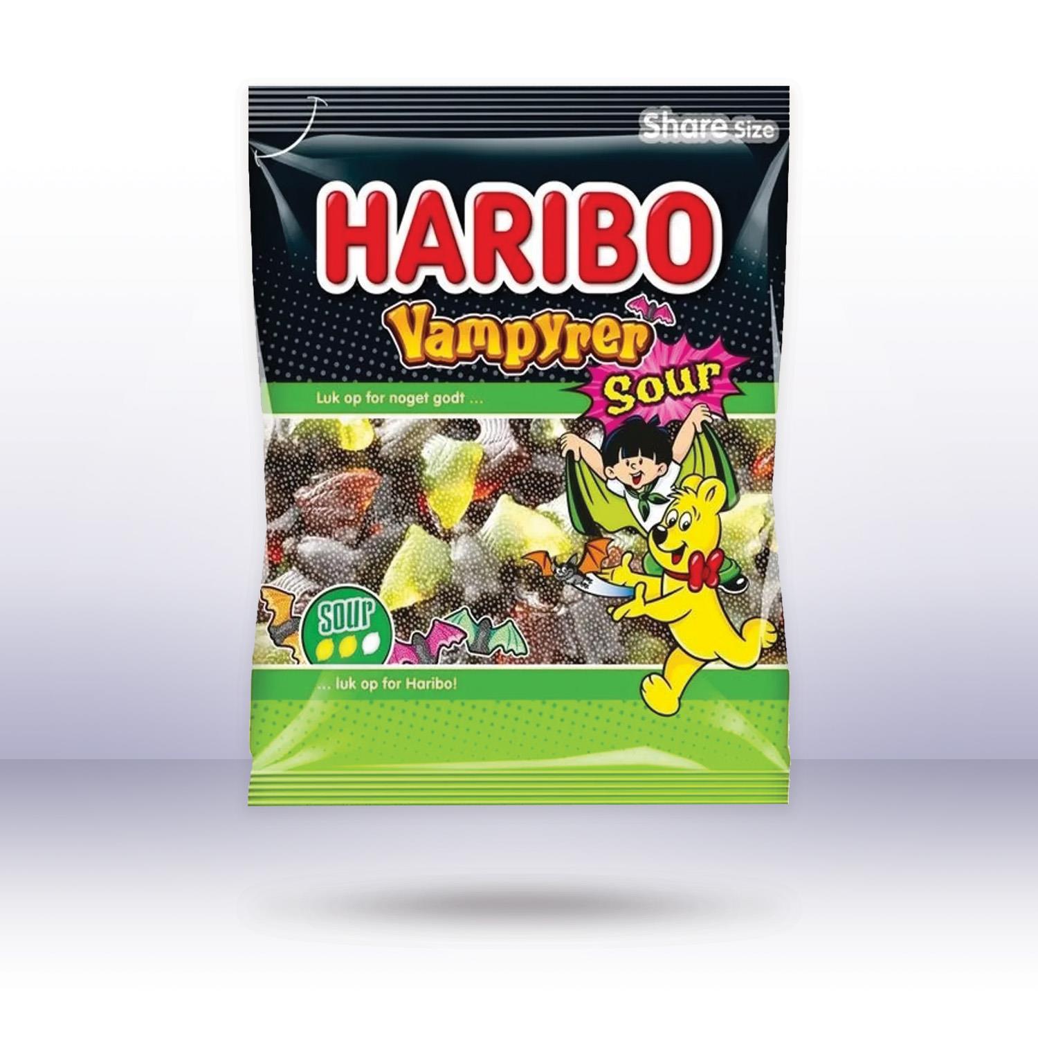 Haribo Dänemark Vampyrer Sour, 375g