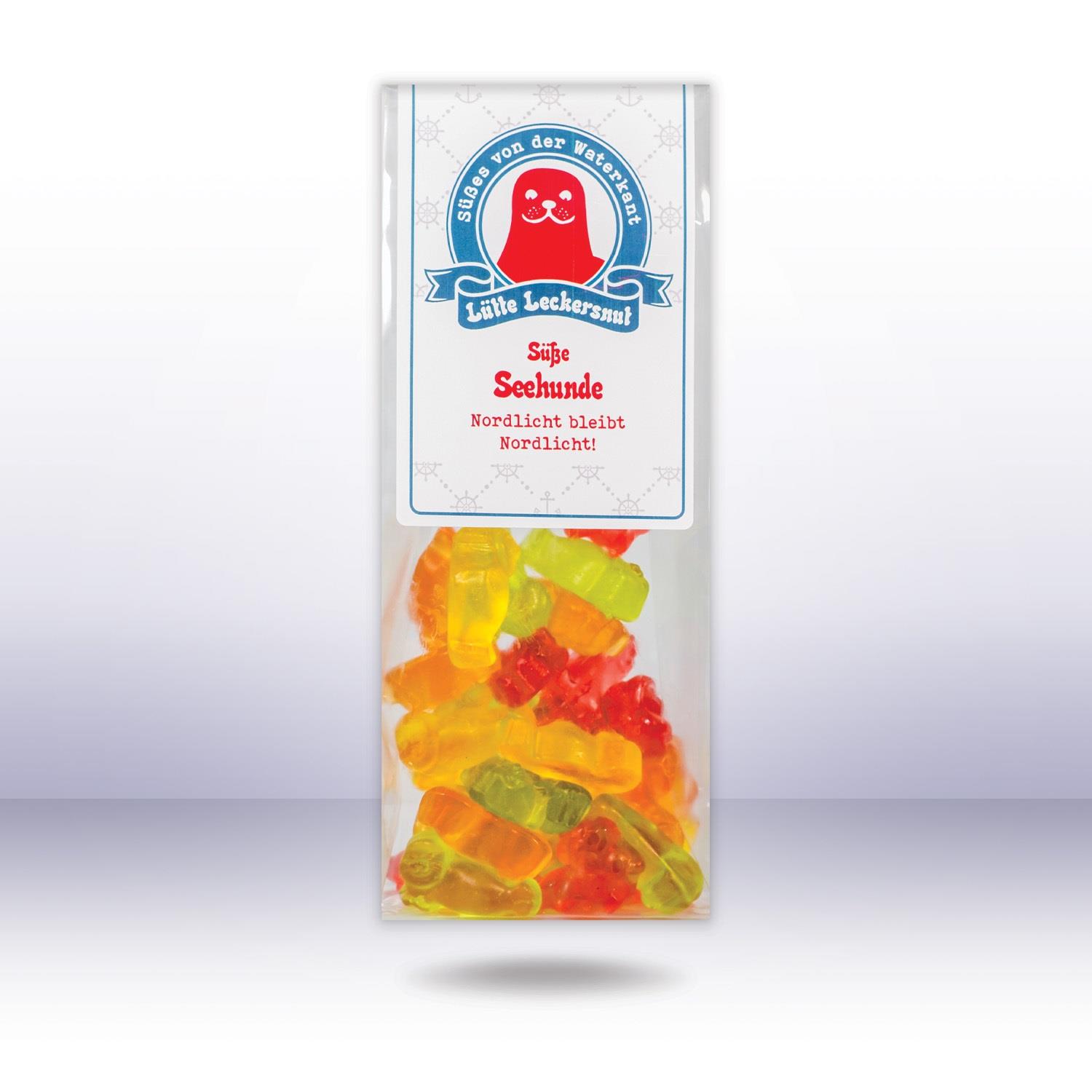 Lütte Leckersnut Süße Seehunde (Fruchtmix, 10% Fruchtsaft), 120g