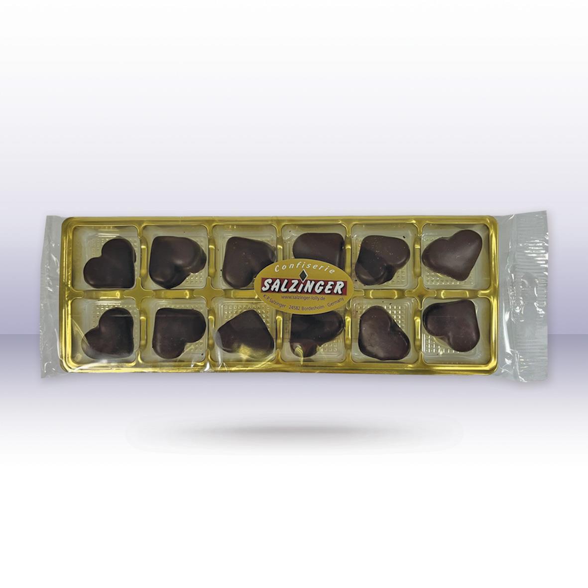Salzinger Marzipan Herzen Zartbitter, 85g