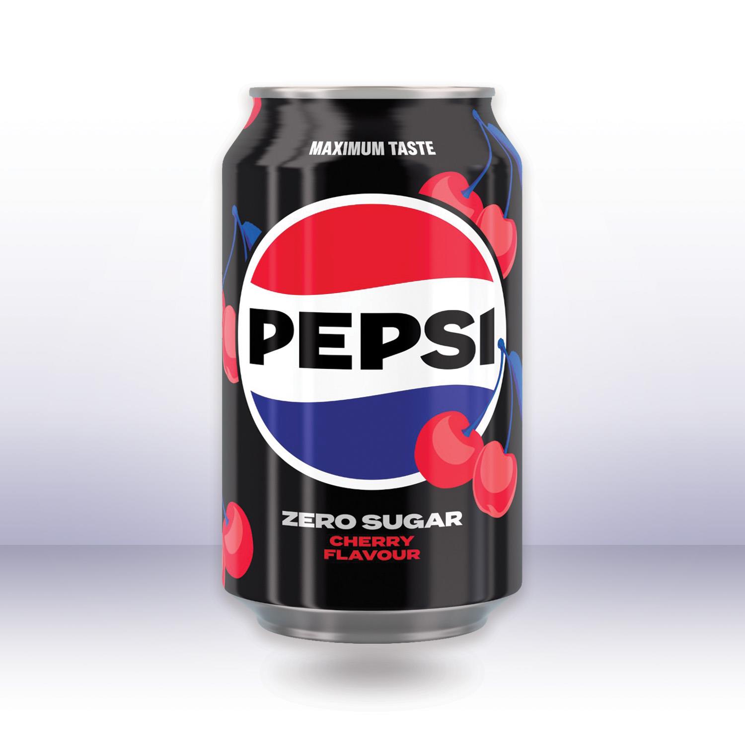 Pepsi Max Cherry No Sugar, 330 ml