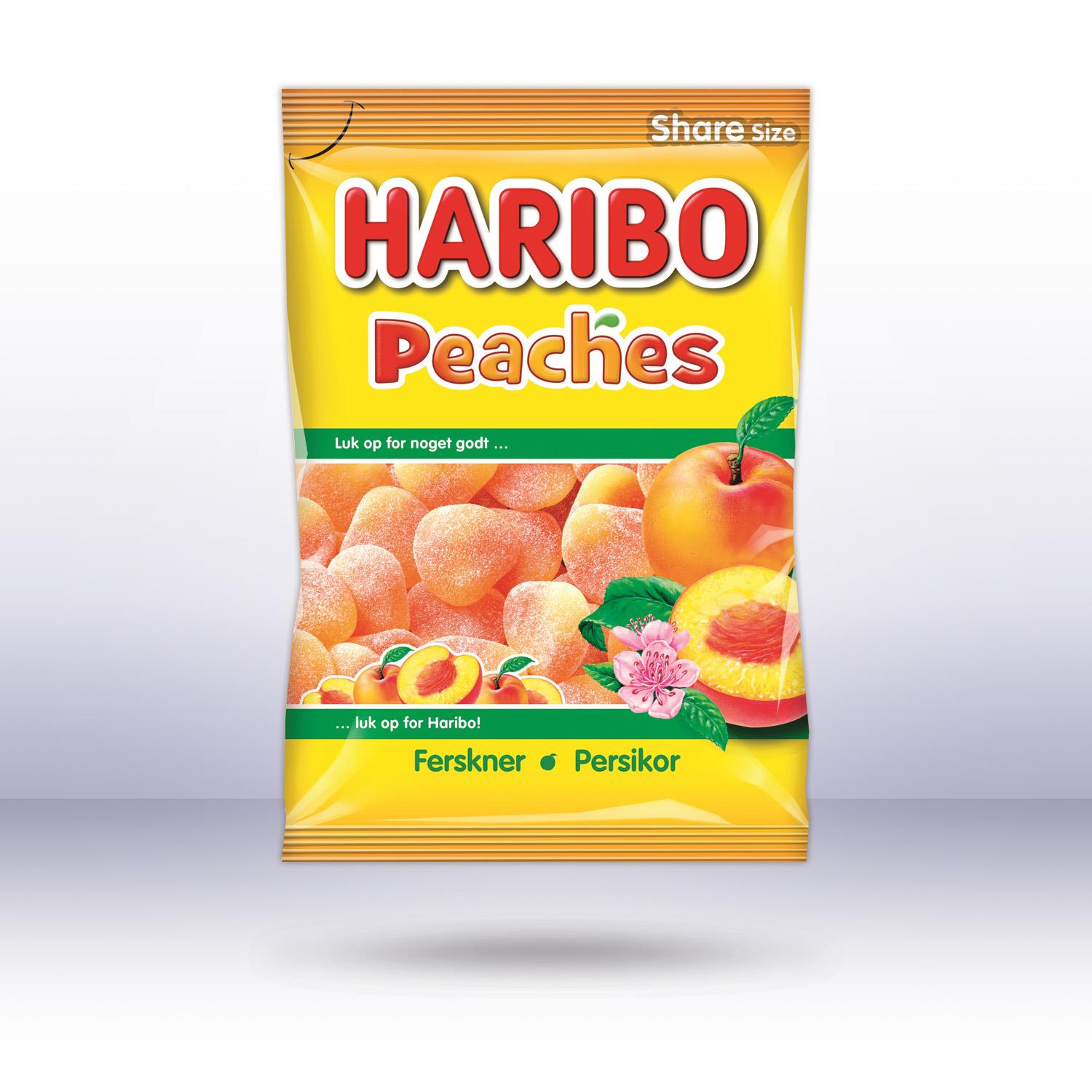 Haribo Dänemark Peaches/Ferskner/Persikor, 375g