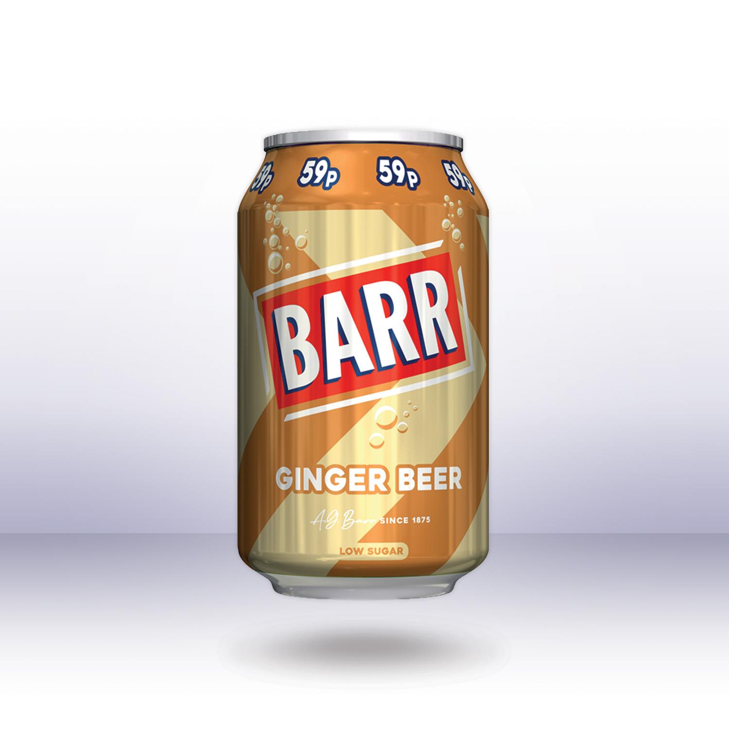 Barr Ginger Beer Low Sugar, 330ml