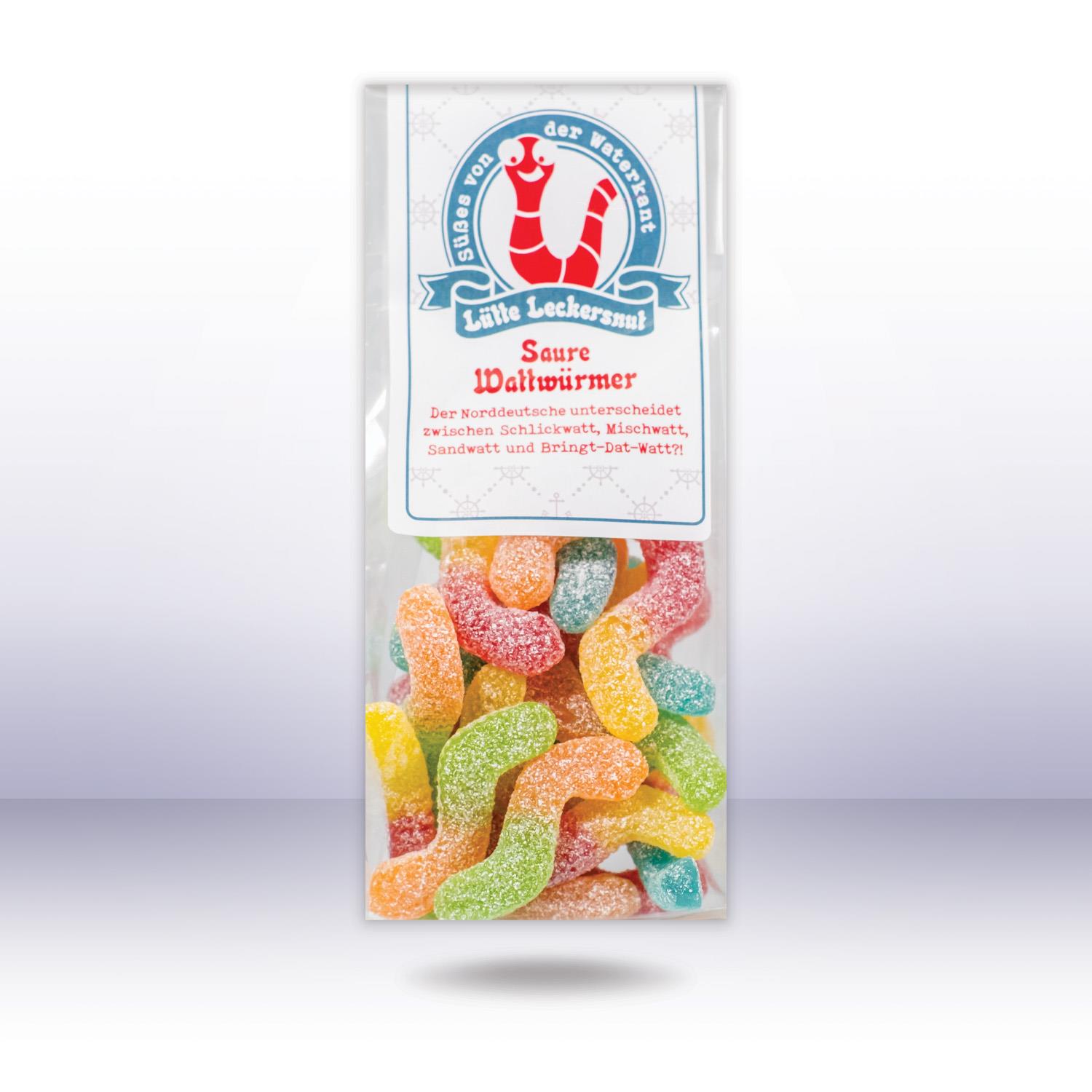 Lütte Leckersnut Saure Wattwürmer, 130g