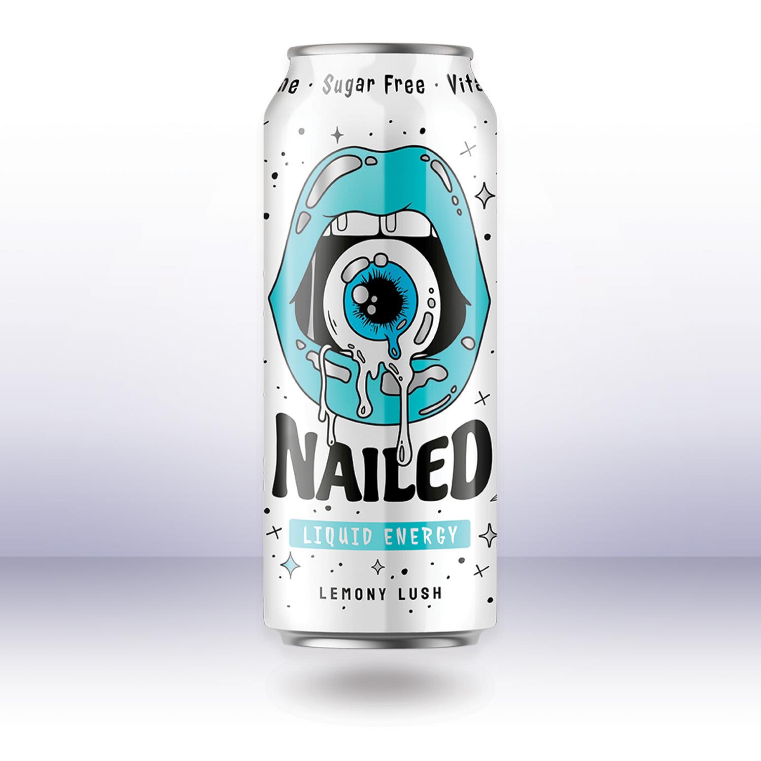 Nailed Liquid Energy Lemony Lush Sugar Free, 500 ml