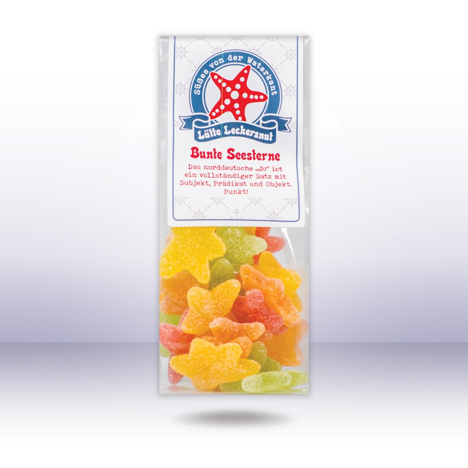 Lütte Leckersnut Bunte Seesterne, 120g