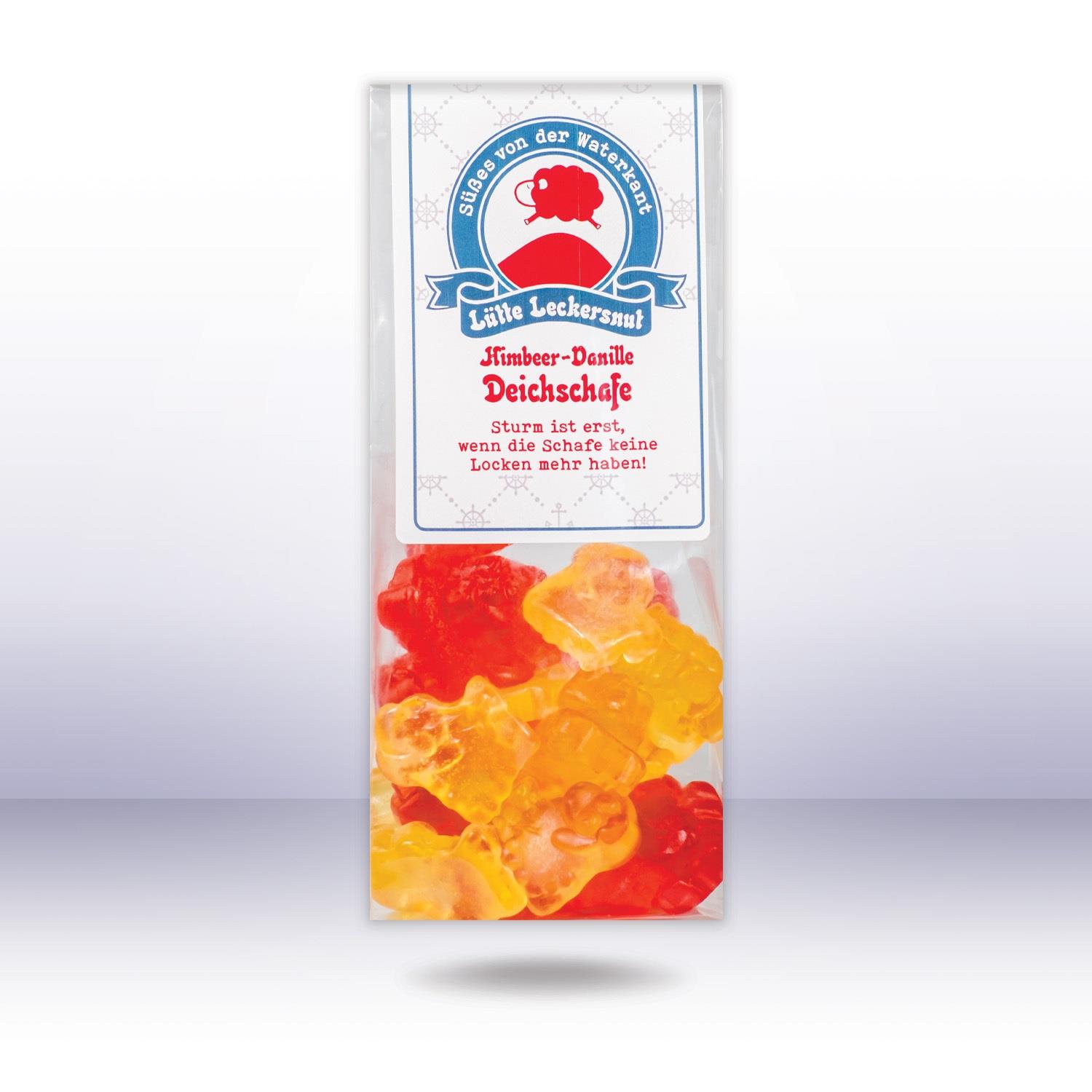 Lütte Leckersnut Deichschafe (Himbeer-Vanille, 10% Fruchtsaft), 120g