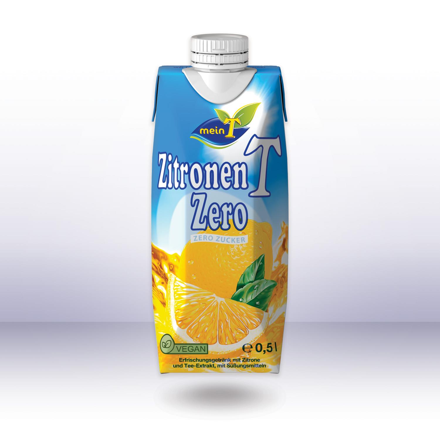 meinT ZitronenT Zero, 0,5l, pfandfrei