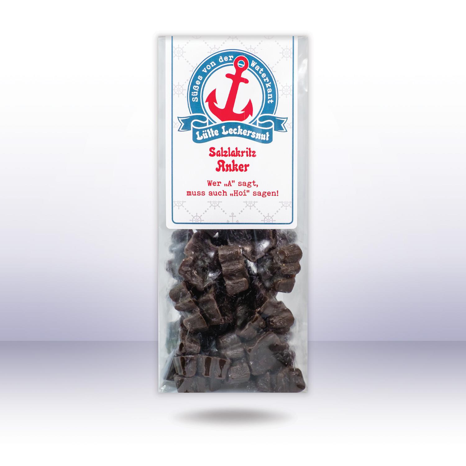 Lütte Leckersnut Salzlakritz Anker, 120g