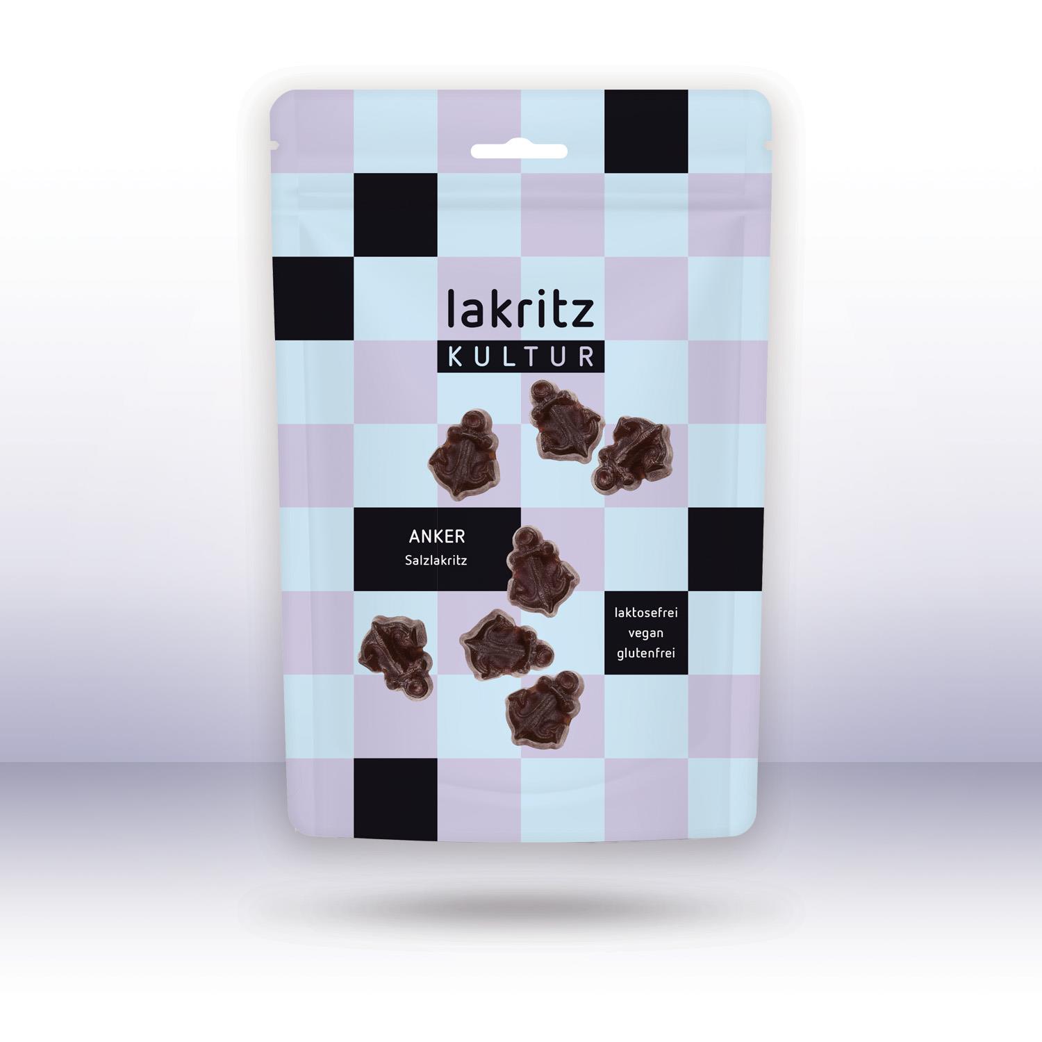 LAKRITZ KULTUR Anker Salzlakritz, 150 g